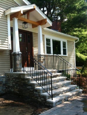 Custom Designed exterior Ornamental Iron railings